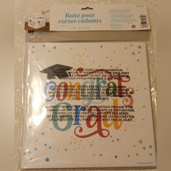 🆕 Follow Your Dreams Graduation Cardstock Card Holder Box, 12in x 12in, NIP - Picture 5 of 6